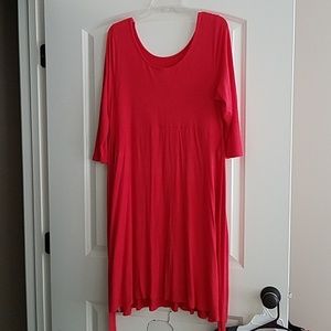 XL Motherhood Maternity tomato red dress with tie